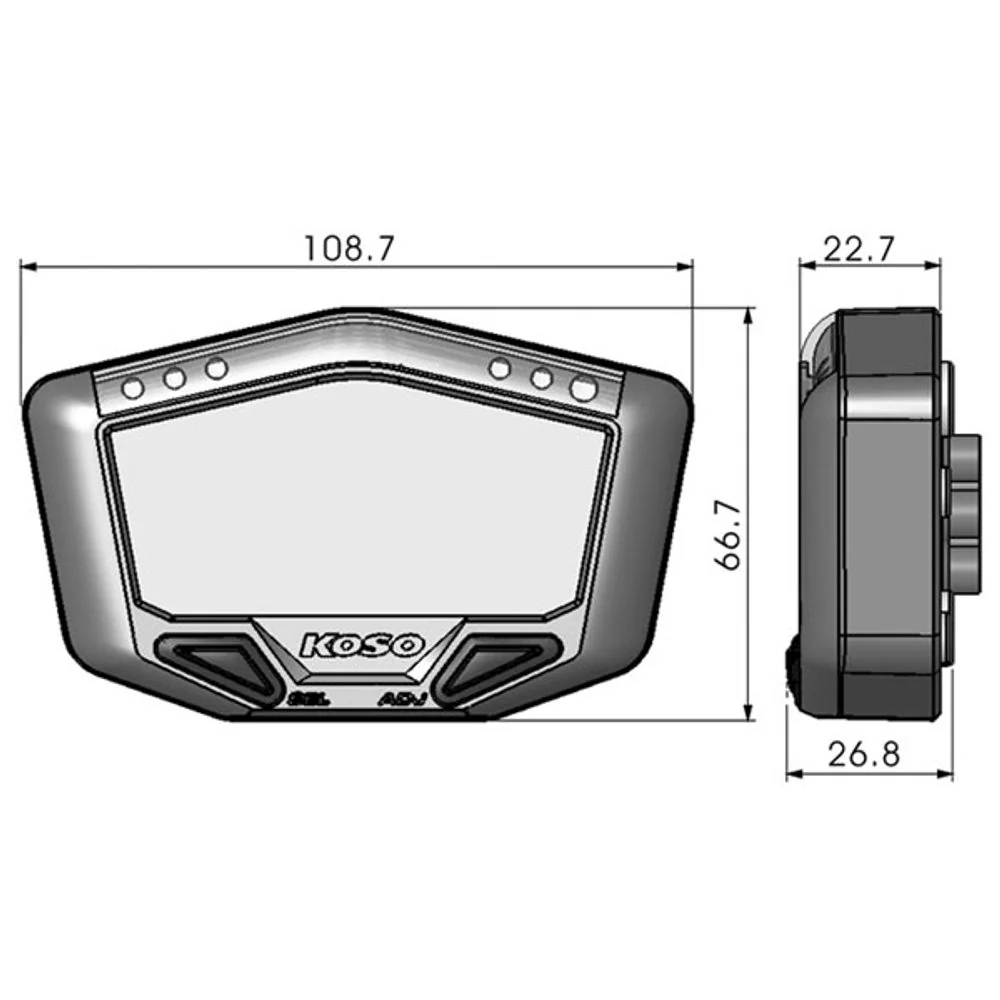Anleitung DB-02, mini Racing-Cockpit, Speed, RPM, E-Prüfzeichen, Off-Road Version mit interner Strom - Image 3