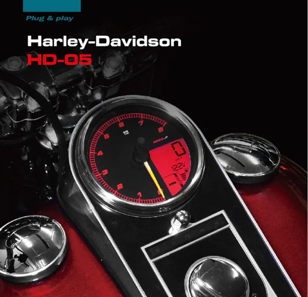 HD-05 Meter für Harley Davidson silberner Rand - Image 2