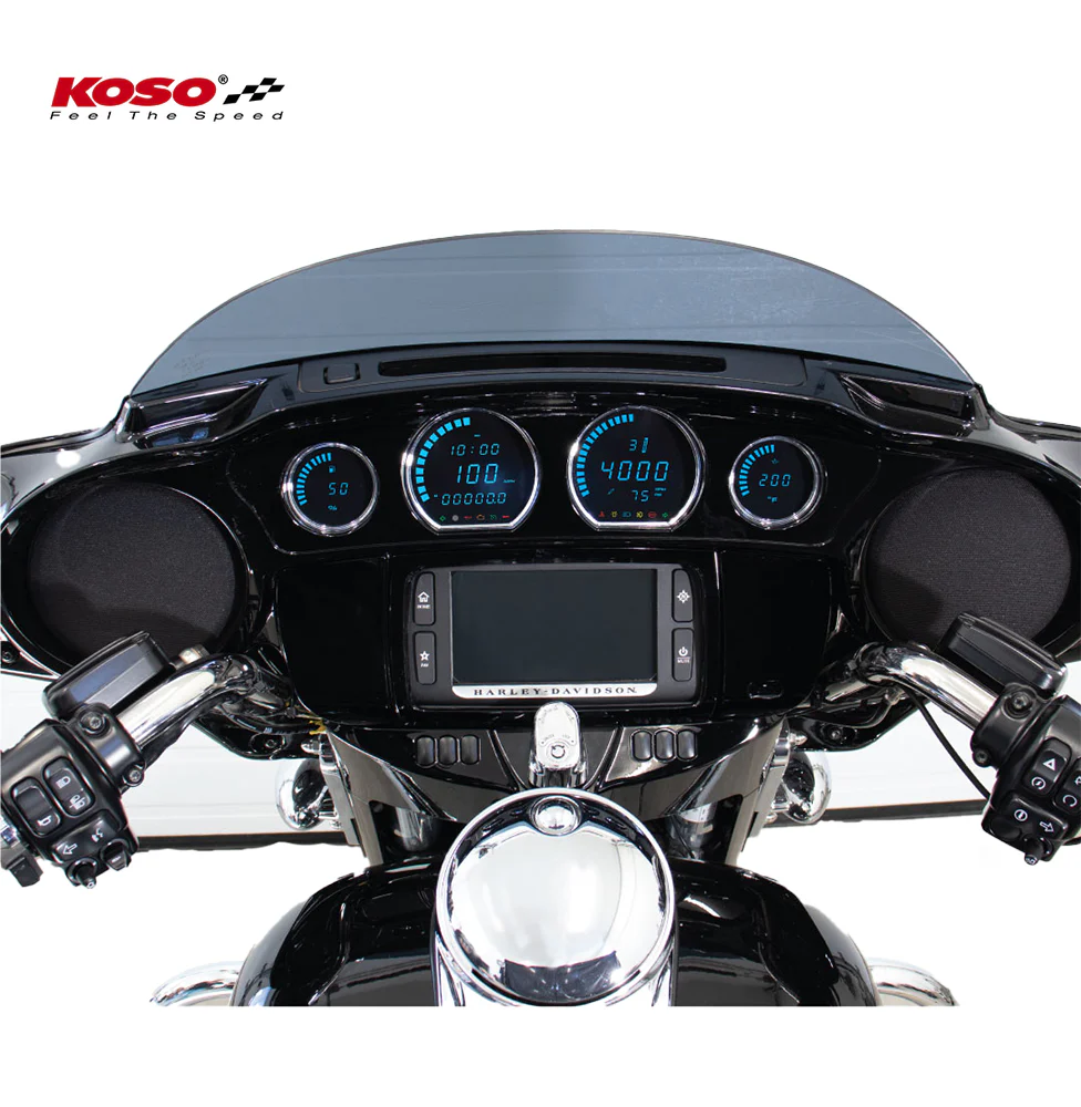 HD-03 passend für Harley Touring LED Instrument Kit für Modelle 2014-2021+ Blau Schwarz - Image 8