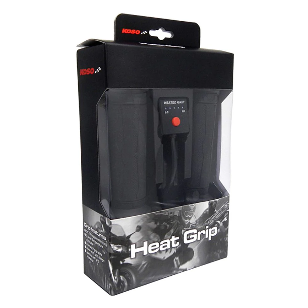 Heizgriffe 7/8 Zoll + 1 Zoll L=130mm mit externem Switch - schwarz - Image 4