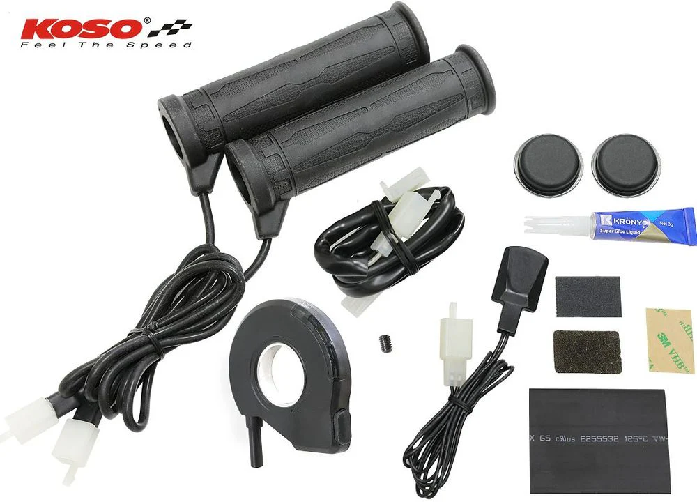 Heizgriffe 7/8 Zoll + 7/8 Zoll L=130mm mit Daumenheizung K Type 5 Heizstufen - Image 2