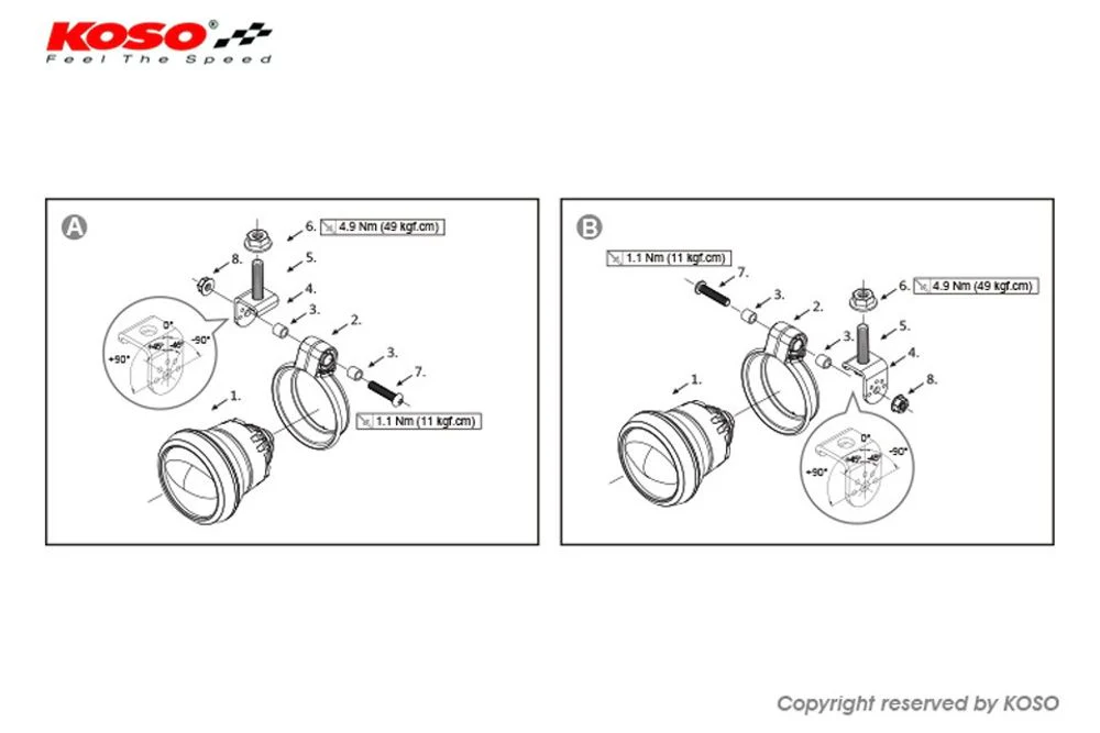 KOSO Aurora LED Nebelscheinwerfer schwarz E-geprüft - Image 8