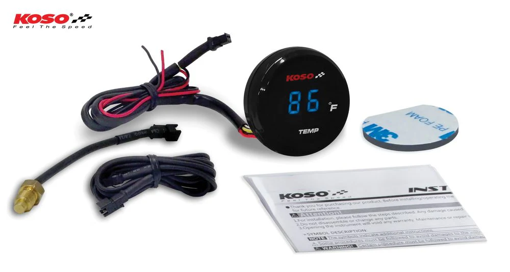 Koso Coin-Thermometer blaue Anzeige - Image 6