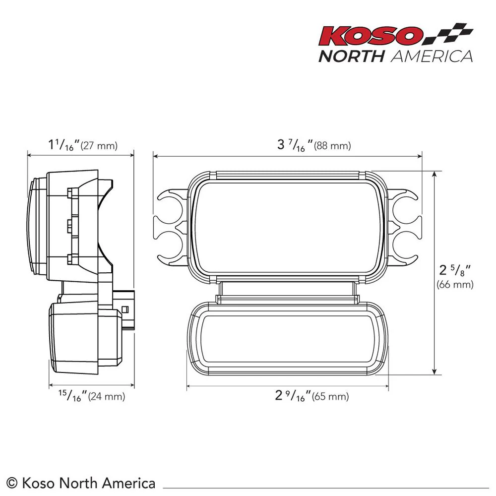 Koso D2 Multifunktions Meter passend für HD® 2014-2017 Dyna, Softail, 883 - Image 7