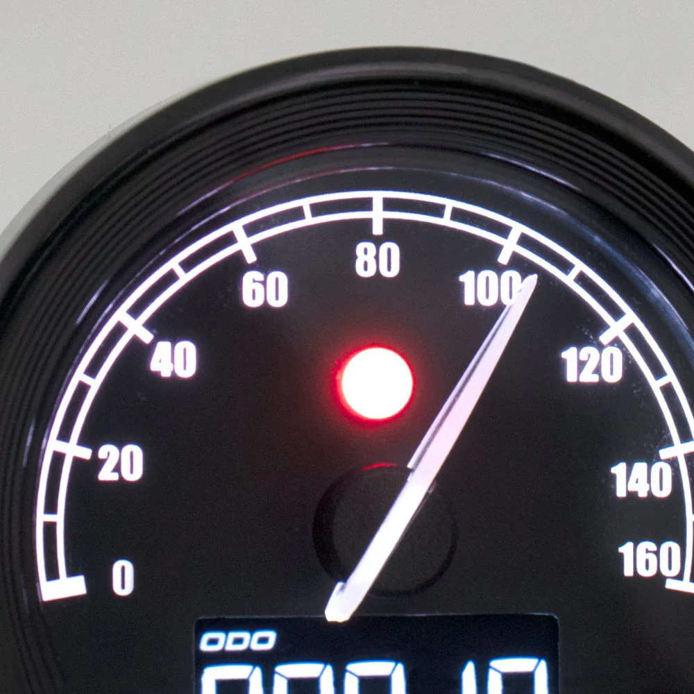 KOSO D48 TNT-05 Tachometer 160 km/H mph ABE schwarz - Image 5