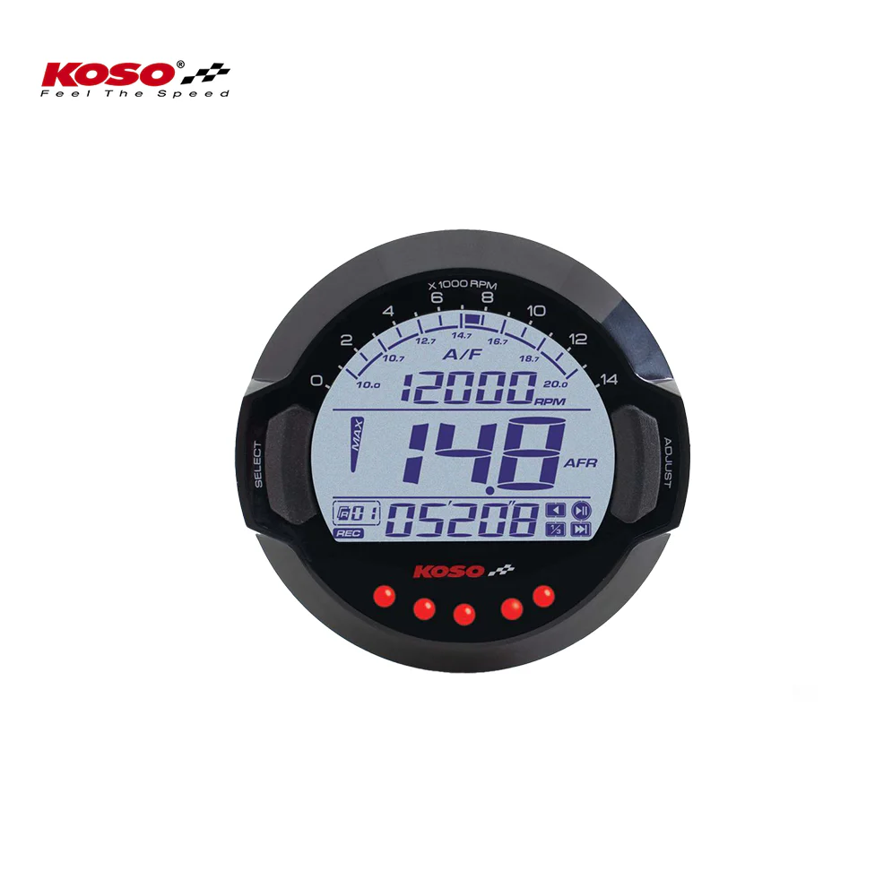 Koso DL-03A  Luft-Kraftstoff-Verhältnis Messgerät mit BOSCH® LSU 4.9 Sensor