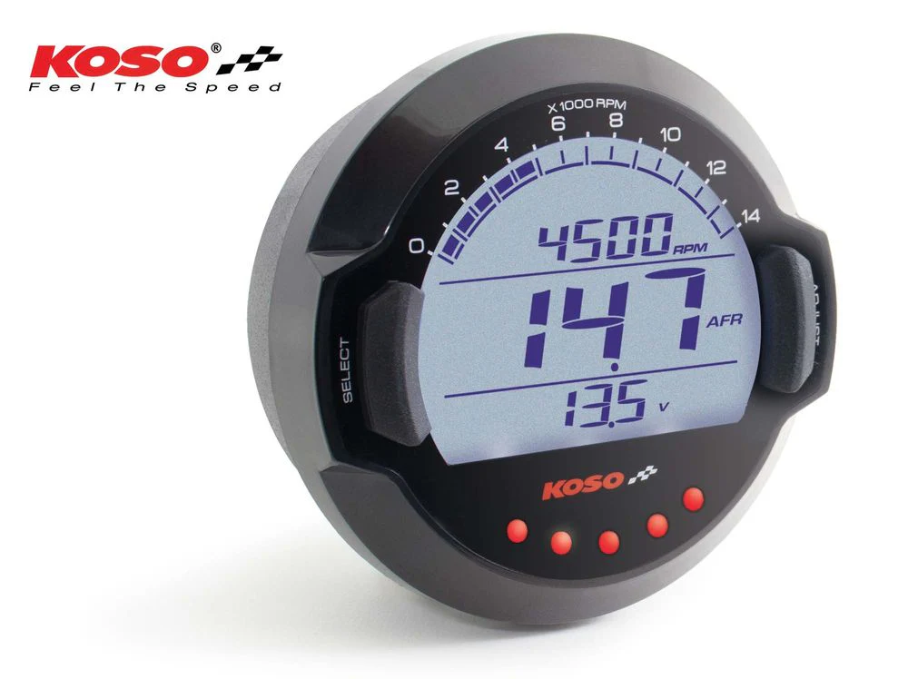 Koso DL-03A  Luft-Kraftstoff-Verhältnis Messgerät mit BOSCH® LSU 4.9 Sensor - Image 3