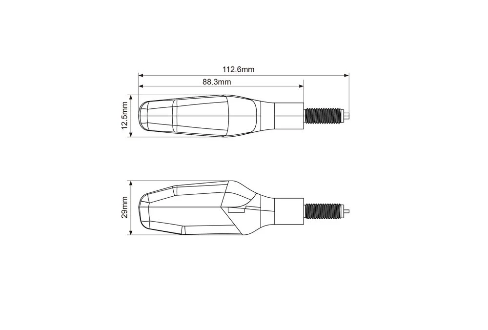 KOSO GW-04 Blinker, E-geprüft, Paar (2 Stück) getöntes Glas - Image 7