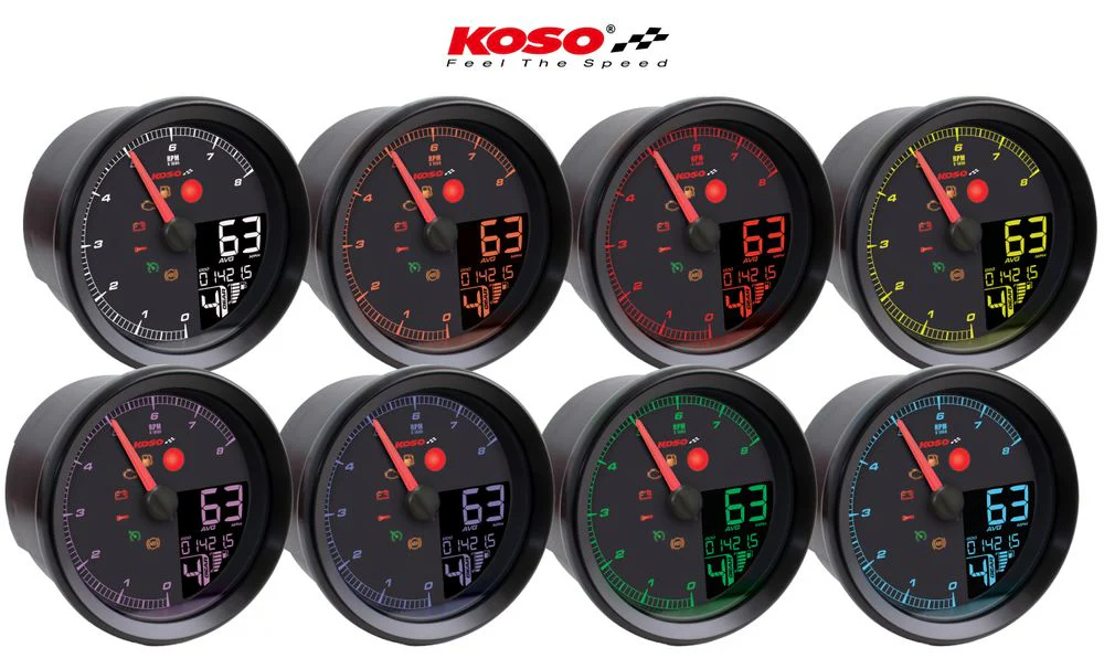 KOSO HD-01-04 für XL-883 & XL-1200 2004 - 2013 // Dyna 2004-2011 schwarzer Rand - Image 4