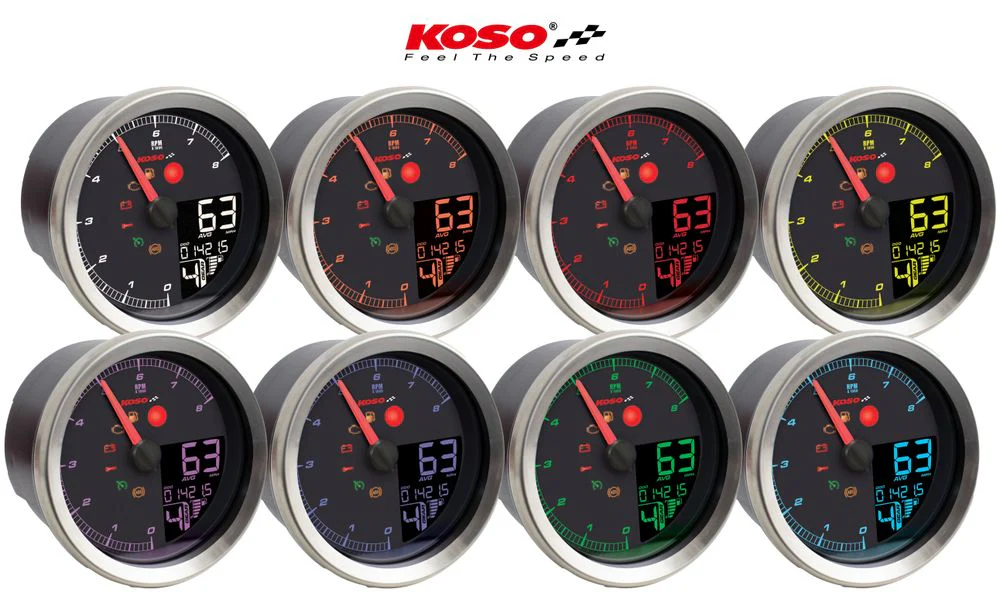 KOSO HD-01-04 für XL-883 & XL-1200 2004 - 2013 // Dyna 2004-2011 silberner Rand - Image 4