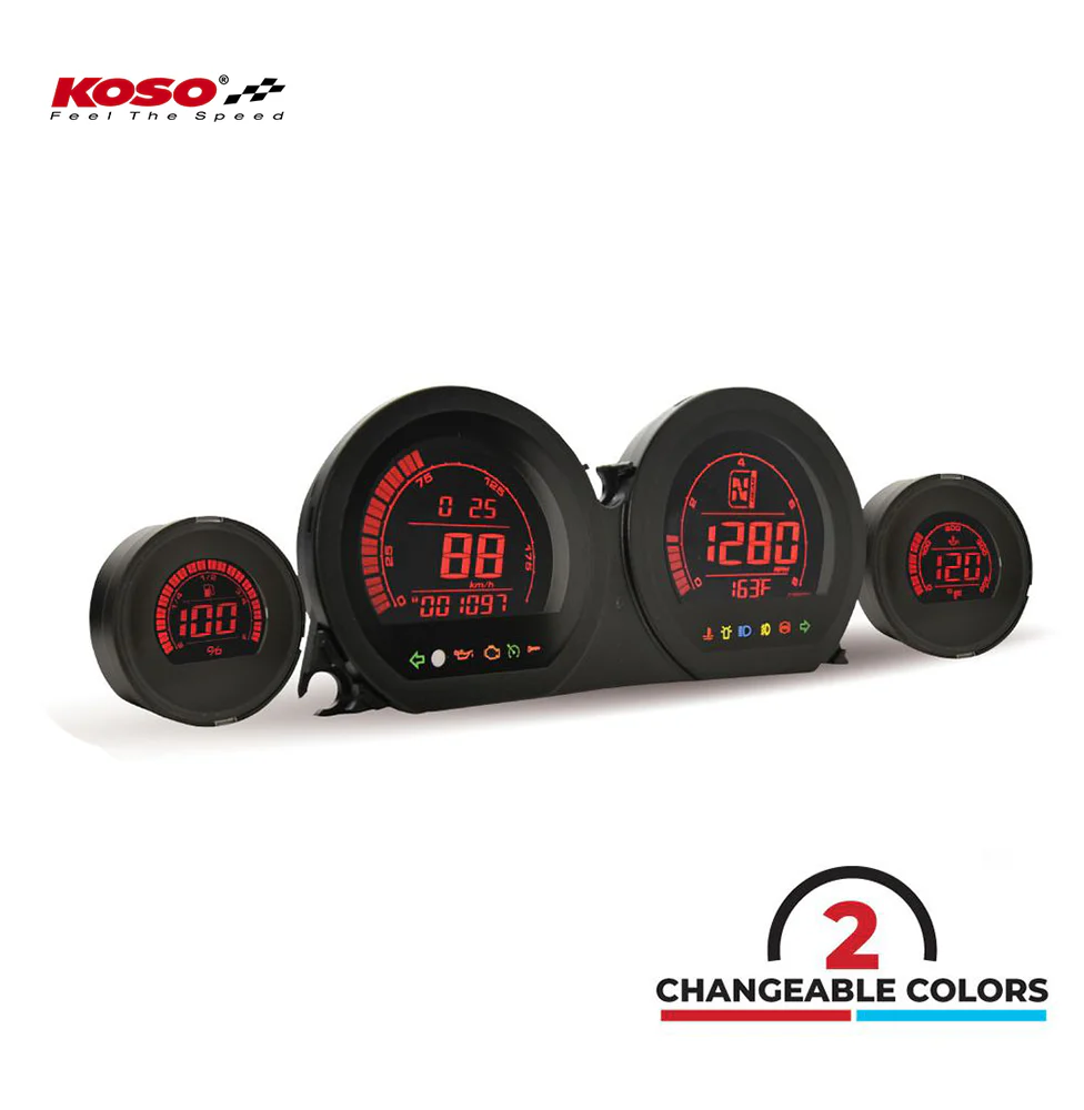 Koso HD-03 Set fuer Harley Davidson 2014-2020 (bestehend aus 4 Instrumenten) - Image 3