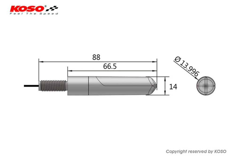 Koso LED Blinker ELECTRO E-geprüft mit Lauflichtfunktion (Schwarzer Korpus/Rauchglas) - Image 10