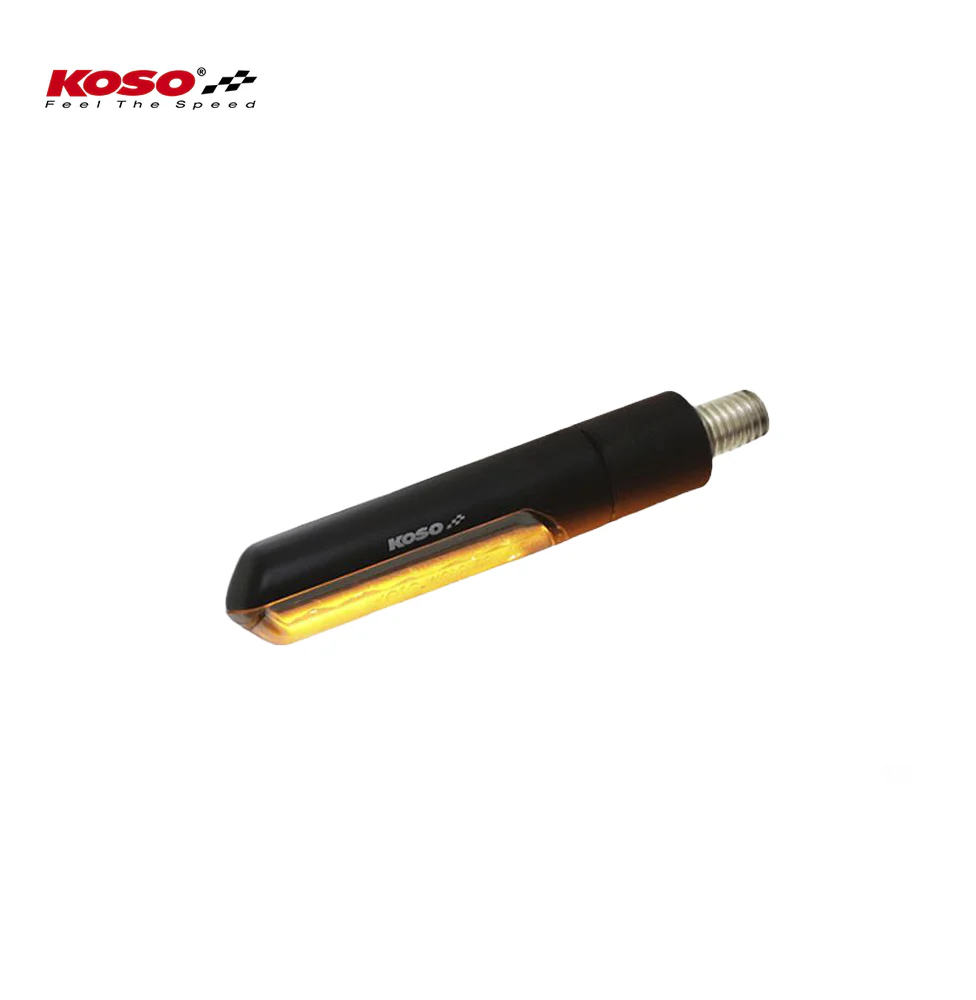 Koso LED Blinker ELECTRO E-geprüft mit Lauflichtfunktion (Schwarzer Korpus/Rauchglas) - Image 4