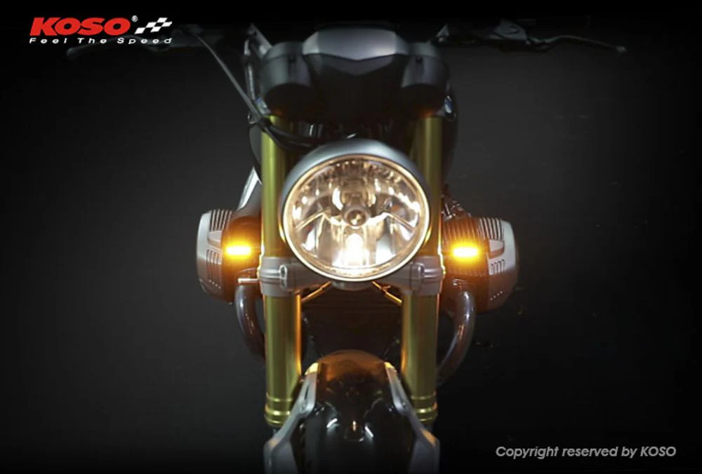 Koso LED Blinker ELECTRO E-geprüft mit Lauflichtfunktion (Schwarzer Korpus/Rauchglas) - Image 9