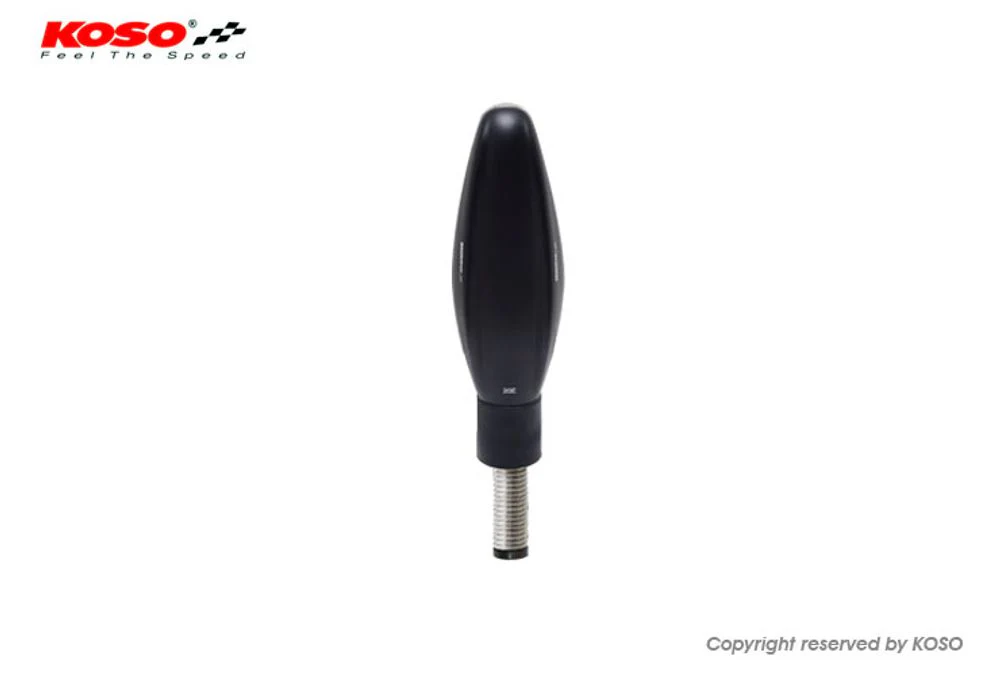KOSO LED Blinker Sonic mit Frontlicht, schwarz matt E-geprüft - Image 4