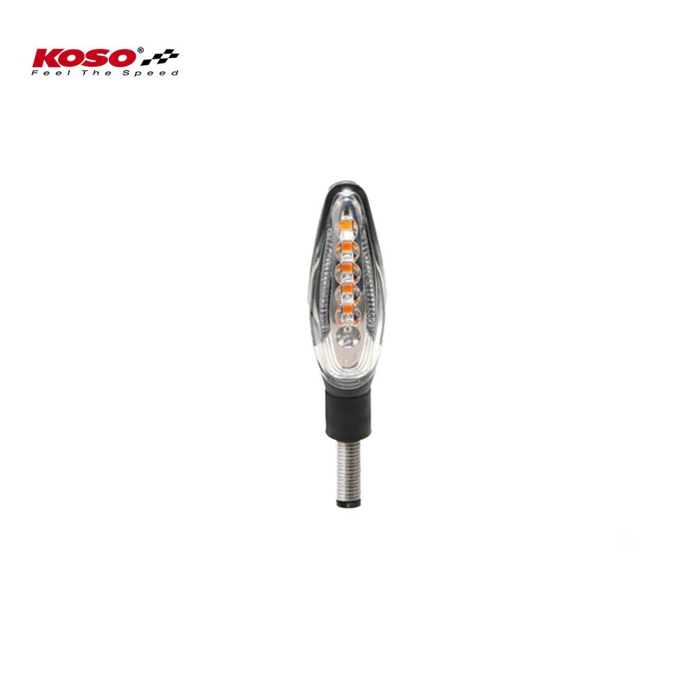 KOSO LED Blinker Sonic mit Rücklicht+Bremslichtfunktion, schwarz matt E-geprüft - Image 3