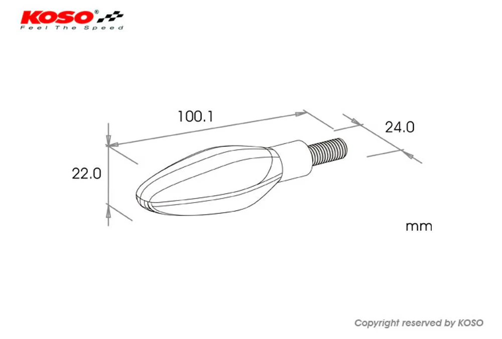 KOSO LED Blinker Sonic mit Rücklicht+Bremslichtfunktion, schwarz matt E-geprüft - Image 8