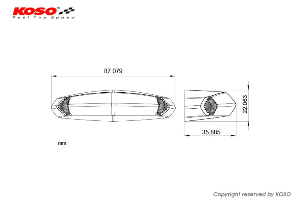 KOSO LED-Ruecklicht GT-01 (rotes Glas) E-geprüft - Image 6