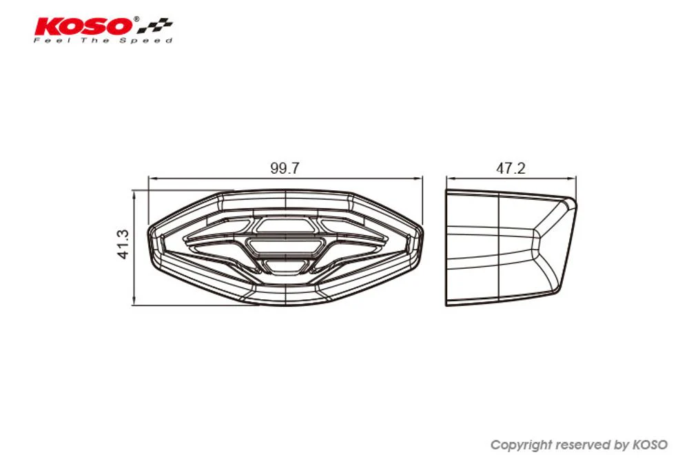 KOSO LED-Ruecklicht GT-04 (rauch Glas) E-geprüft - Image 4