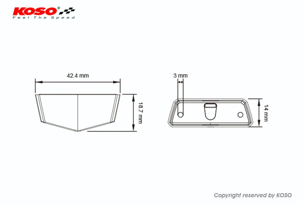 KOSO LED-Ruecklicht Nano (getoentes Glas) E-geprüft - Image 4