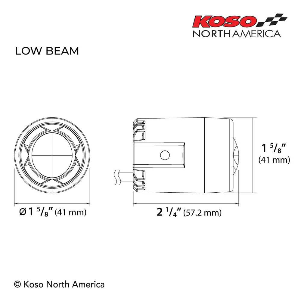 KOSO Mini LED Scheinwerfer Serie Abblendlicht E-Mark / DOT geprüft - Image 9
