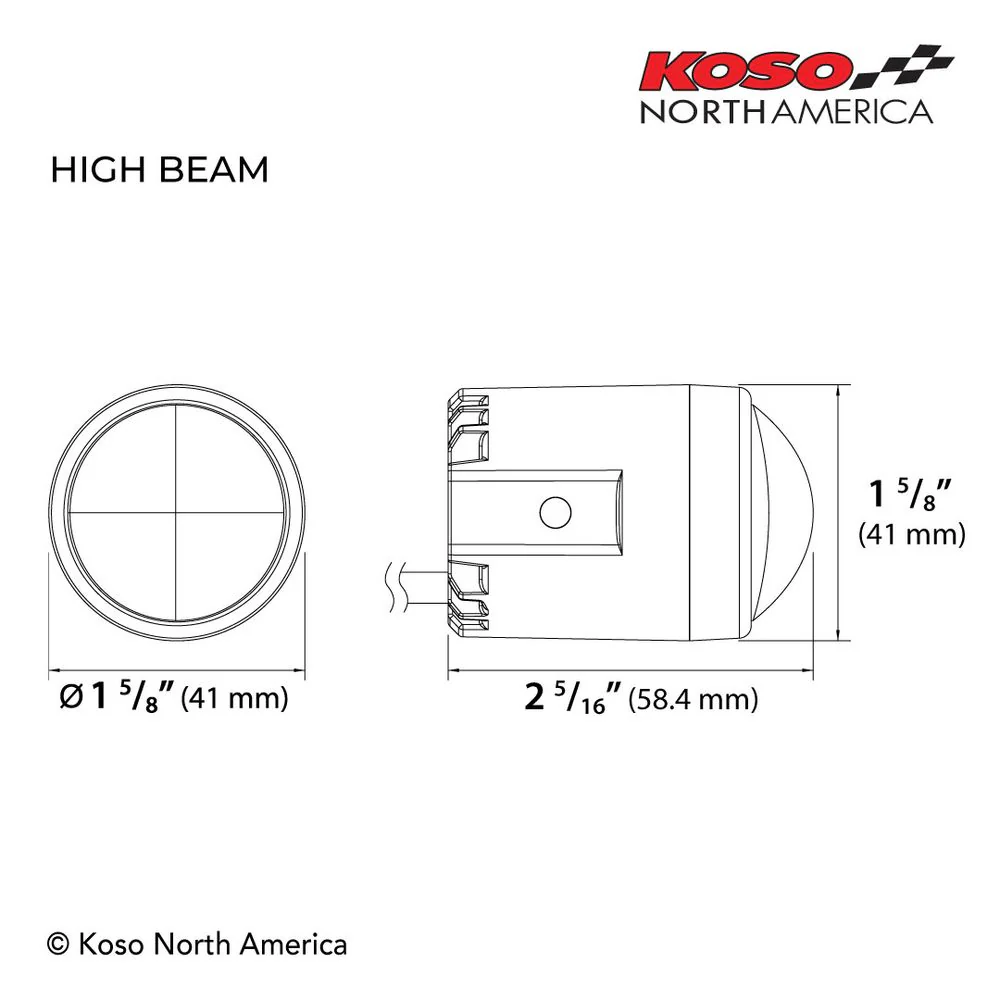 KOSO Mini LED Scheinwerfer Serie Fernlicht E-Mark / DOT geprüft - Image 10