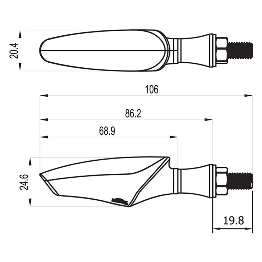 LED Blinker Infinity-R, schwarz, Rauchglas, Rueck- und Bremslicht E-geprüft - Image 7