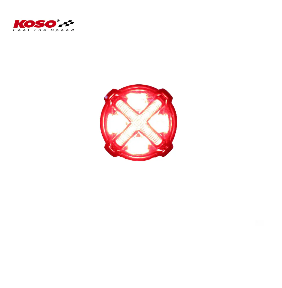 LED Rücklicht mit Bremslichtfunktion, GT-02 Klares Glas E-geprüft - Image 2