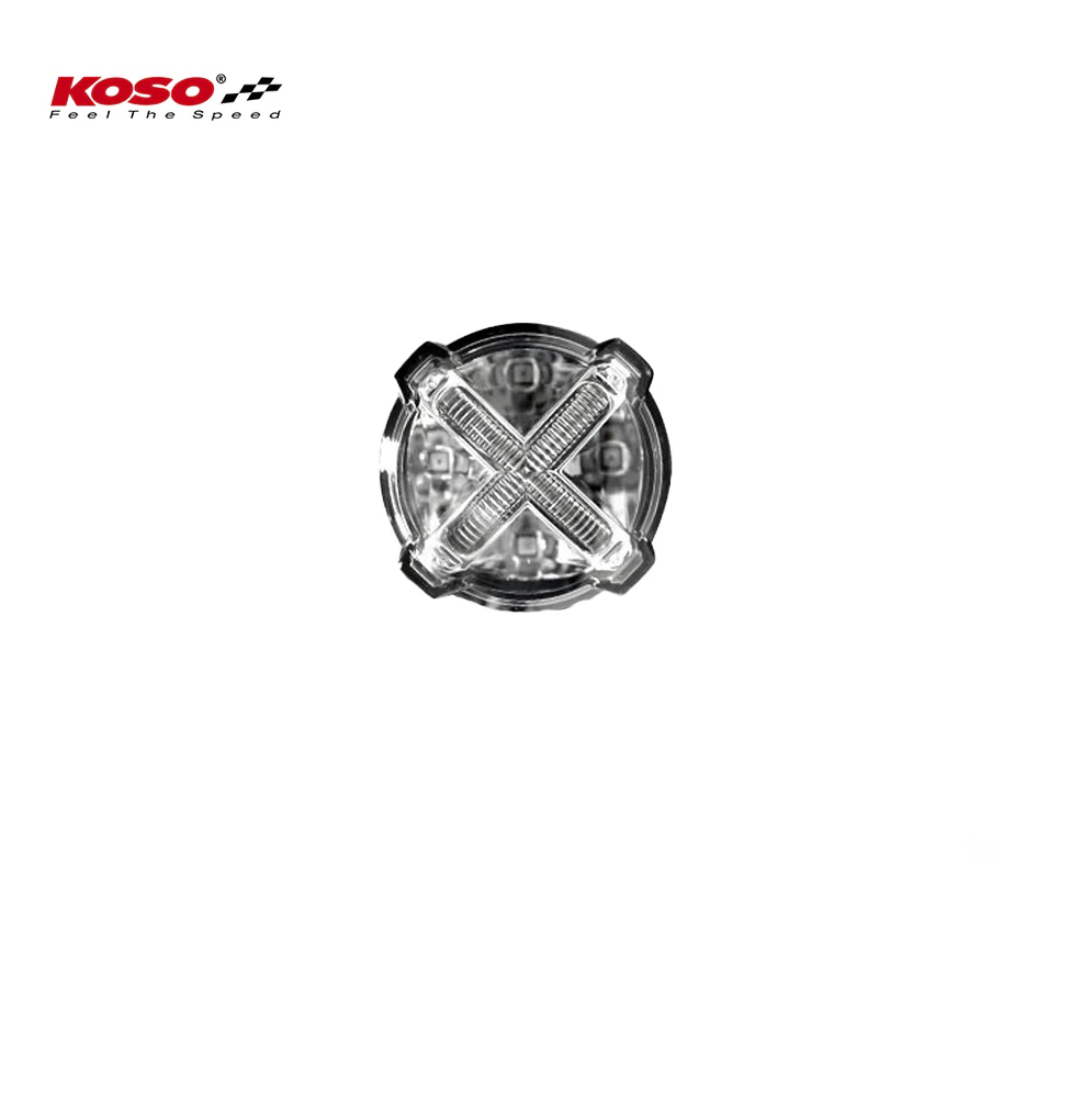LED Rücklicht mit Bremslichtfunktion, GT-02S Klares Glas E-geprüft mit Halter