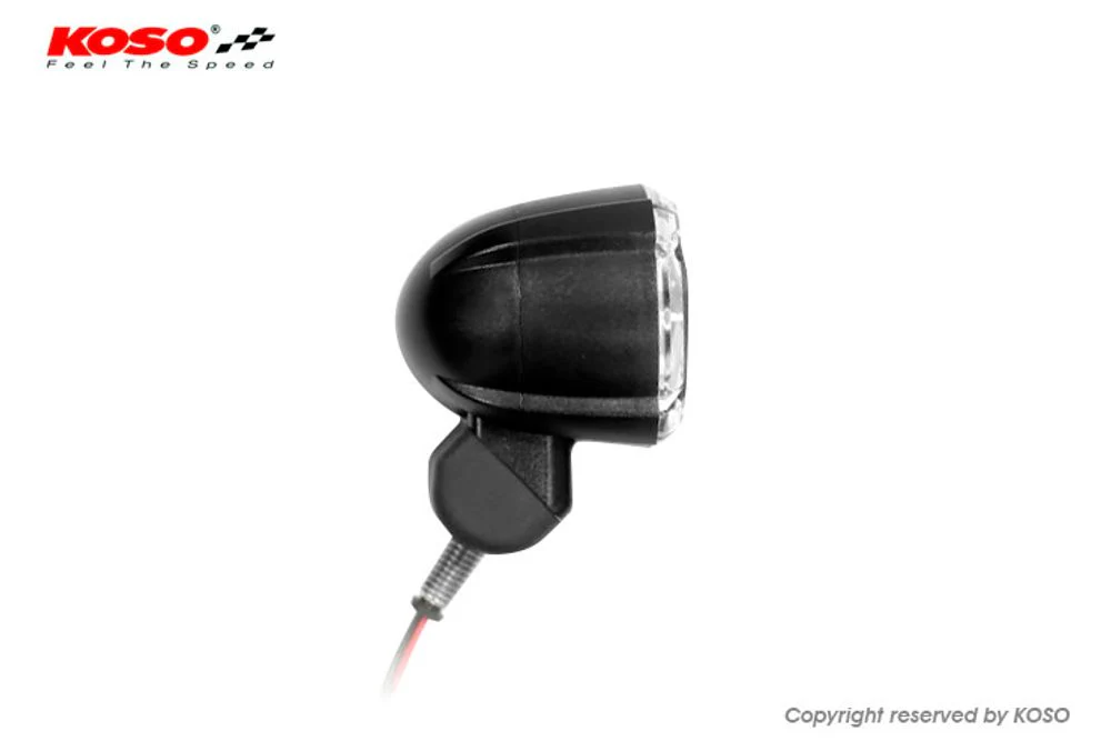 LED Rücklicht mit Bremslichtfunktion, GT-02S Klares Glas E-geprüft mit Halter - Image 3