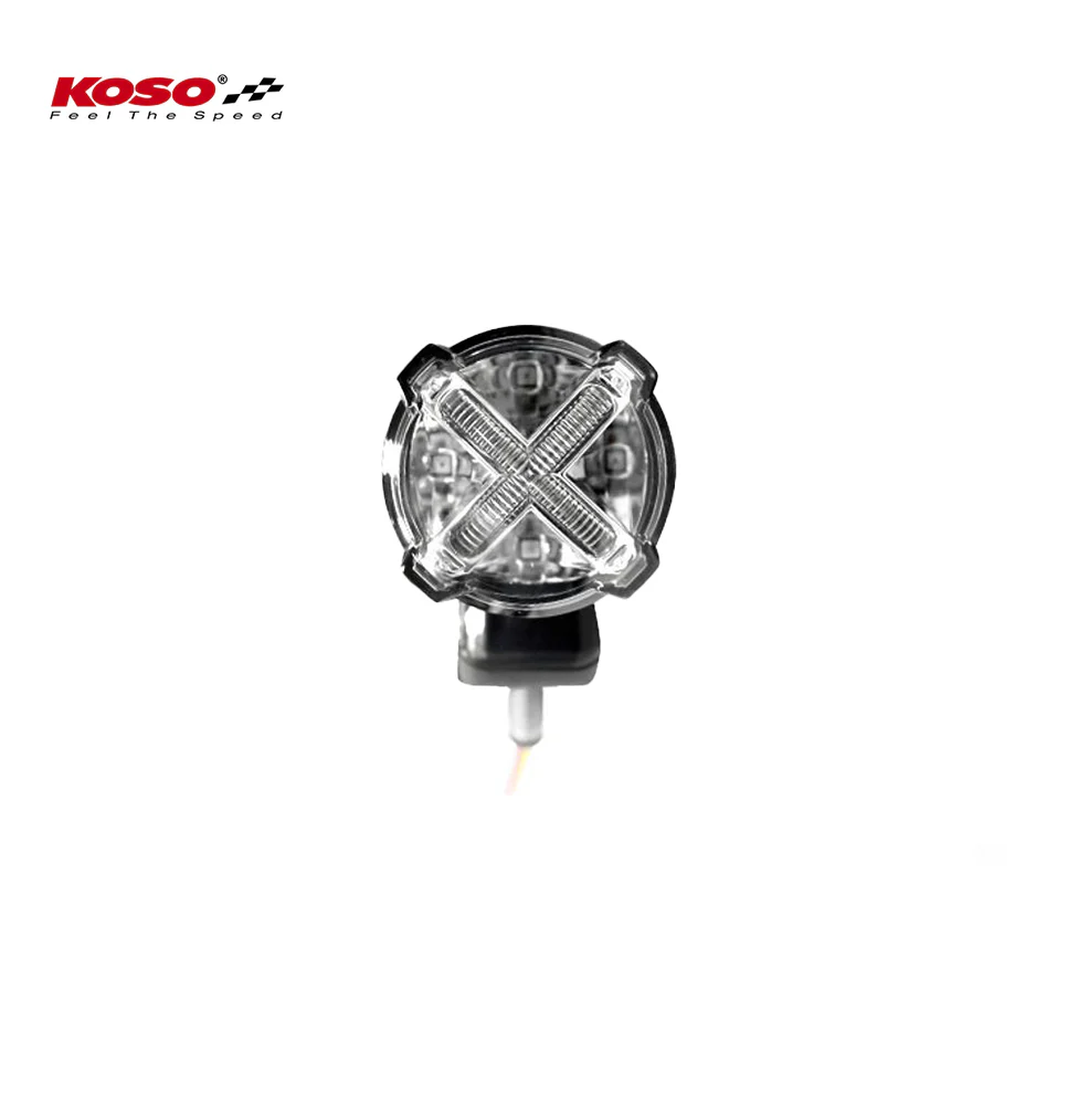 LED Rücklicht mit Bremslichtfunktion, GT-02S Klares Glas E-geprüft mit Halter - Image 6