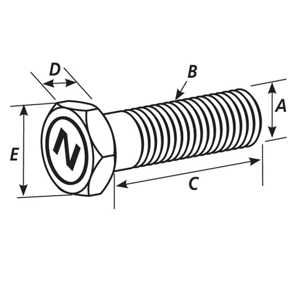 Magnetschraube fuer Bremsscheibe (5/16 x P18 x 18,25L) - Image 4