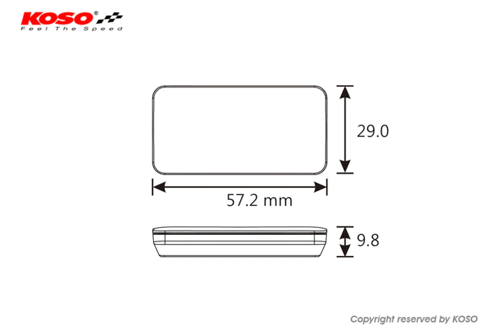 Slim Line New Generation Voltmeter + Thermometer Blau - Image 4