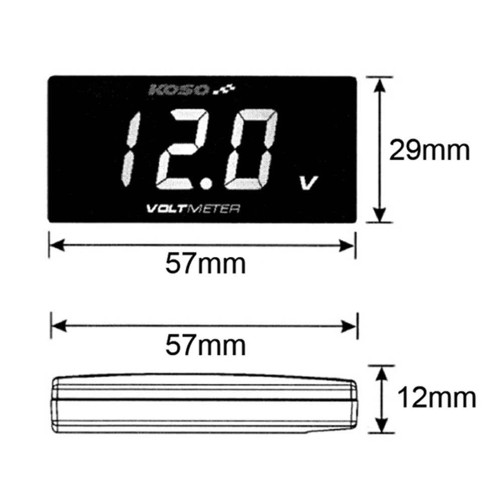Volt Meter SUPER SLIM blau - Image 6