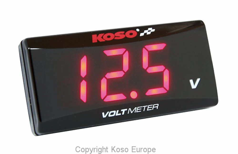 Volt Meter SUPER SLIM rot - Image 2